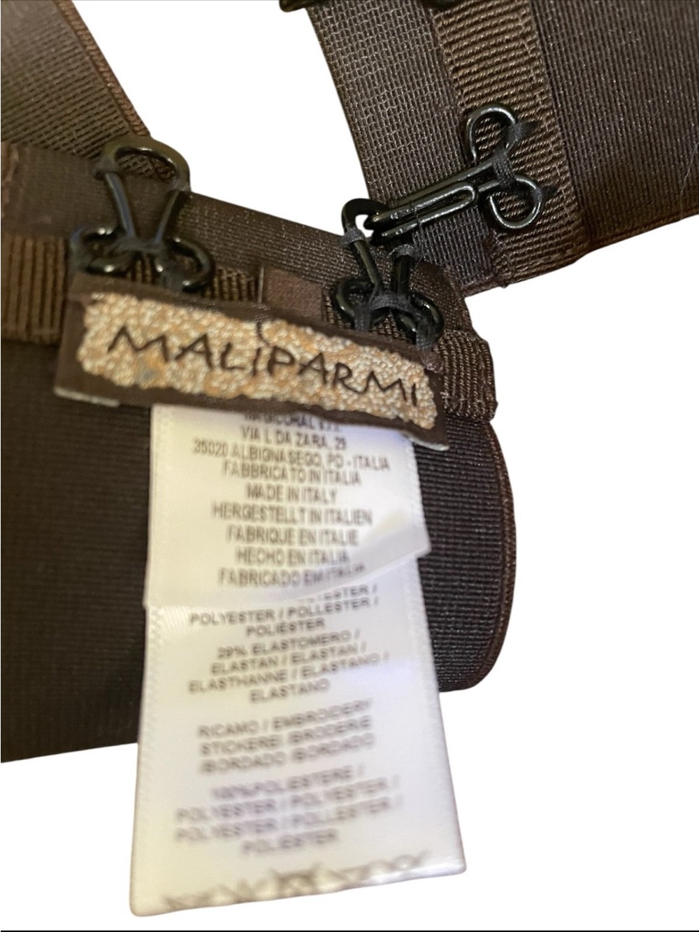 Maliparmi Embroidered Geo Wide Waist Belt - Brown, Pink & Red Accents - Picture 5 of 6